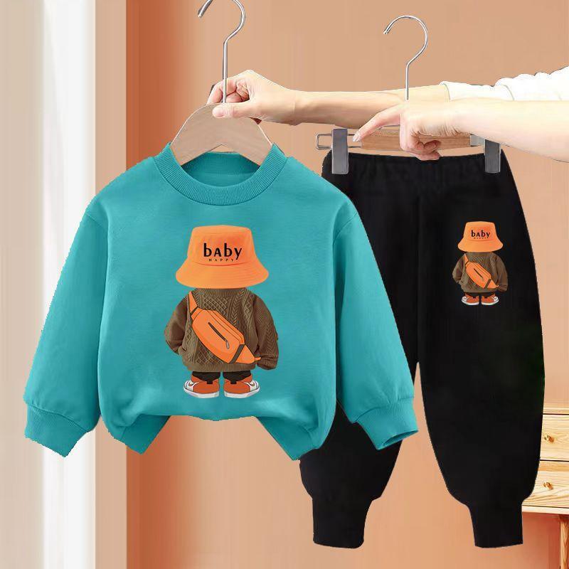 Jungen und Mädchen Freizeitset 2023 Herbst Kinder Freizeit Sport Hoodie Set