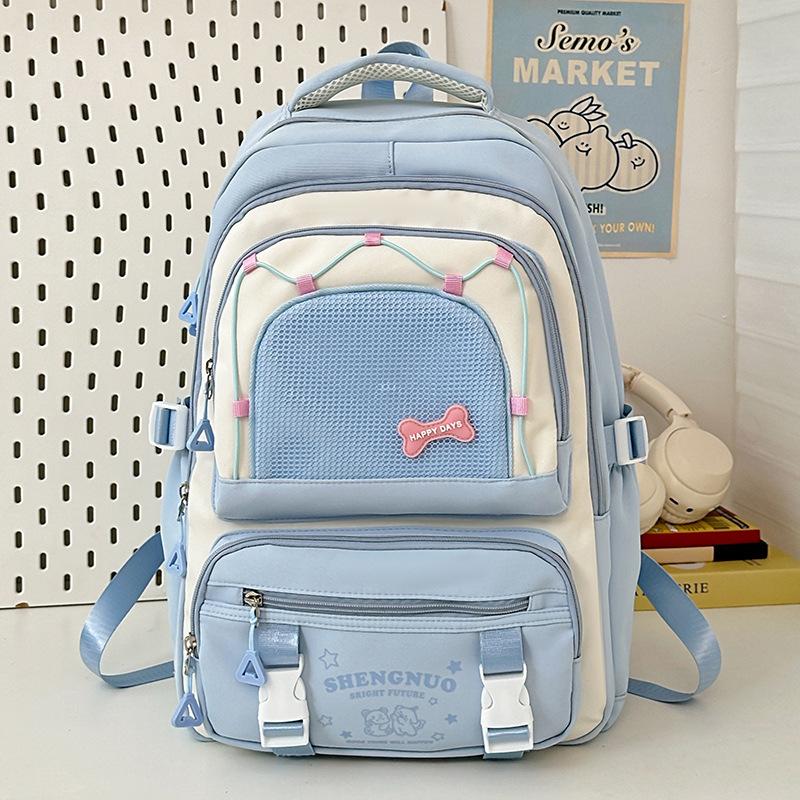 New Style Student Schoolbags Elementary School Girls High Looking Junior High School Backpacks