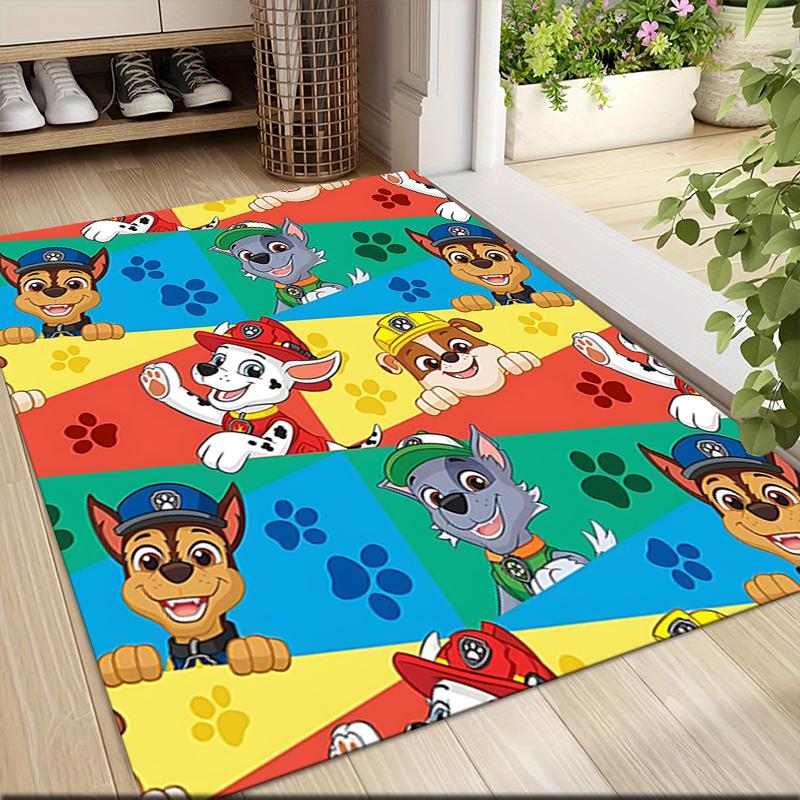 Paw Patrol Characters Carpet Rug Soft Washable Anti Slip Home Living Room Sofa Mats Personalized Christmas Rug