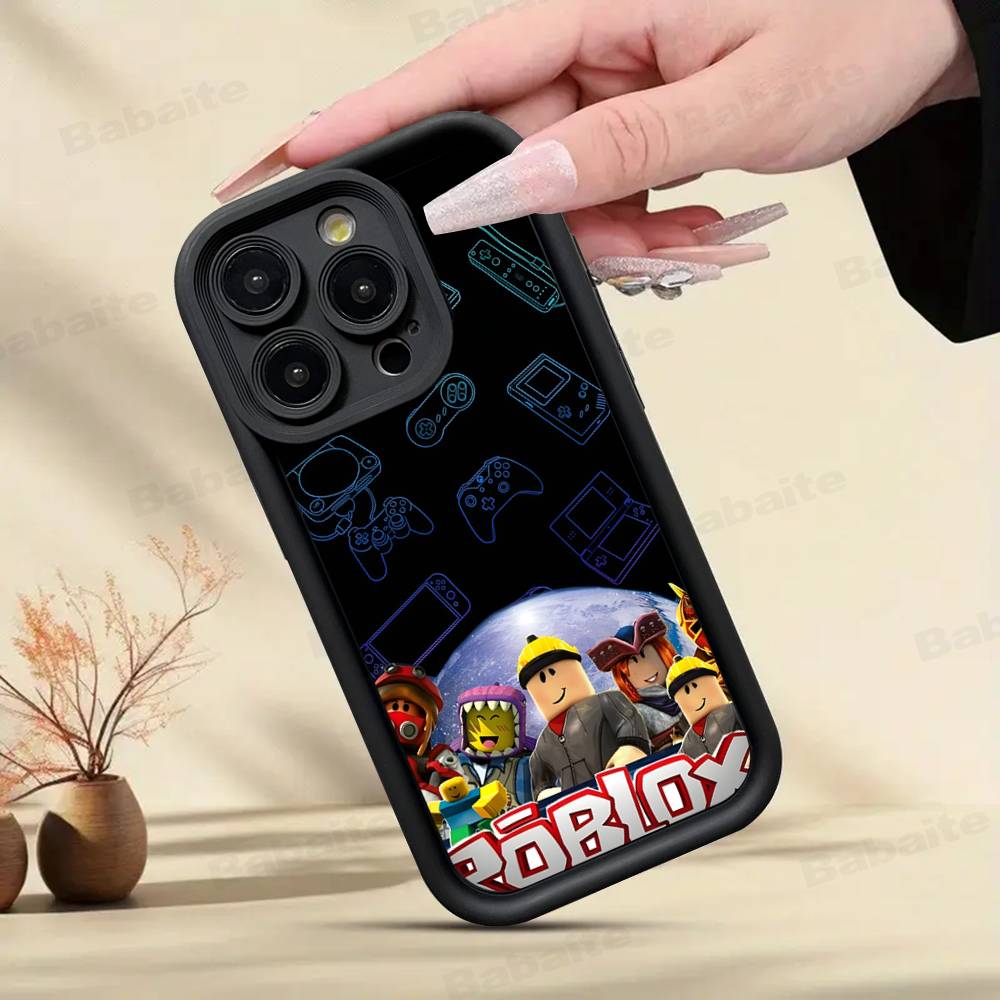 EZ27 R-Robloxs Phone Case For IPhone 17 16 15 14 13 12 11 Pro Max Anti Drop Soft Cover