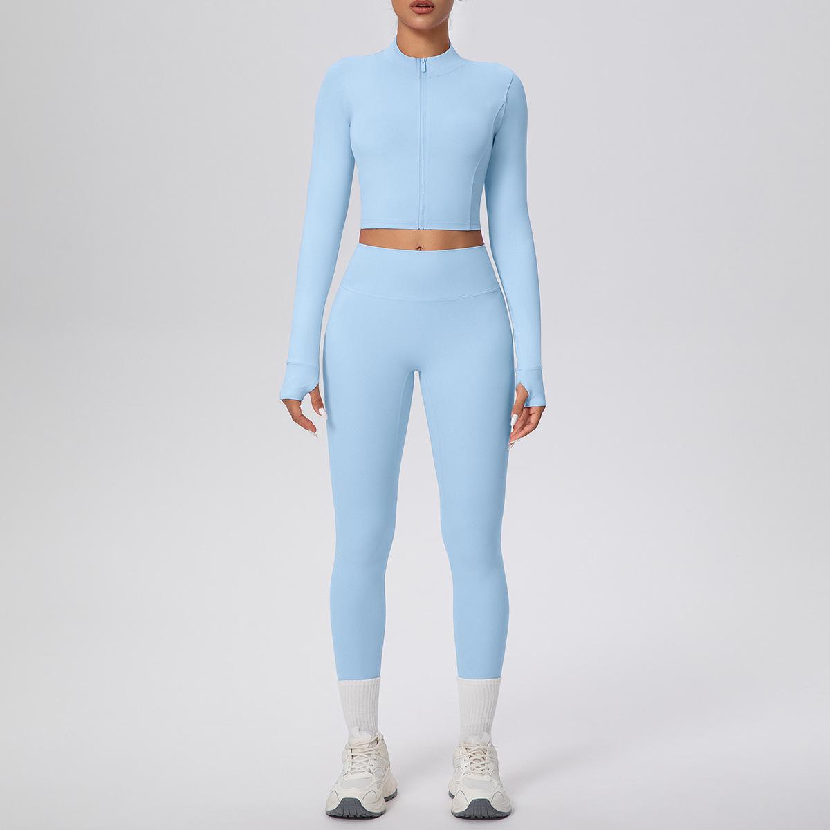 

Women s Cloud-like Yoga Suit Set: Crop Top & High-Waist Leggings - Quick-Dry, Outdoor Running & Fitness Wear Two-Piece S