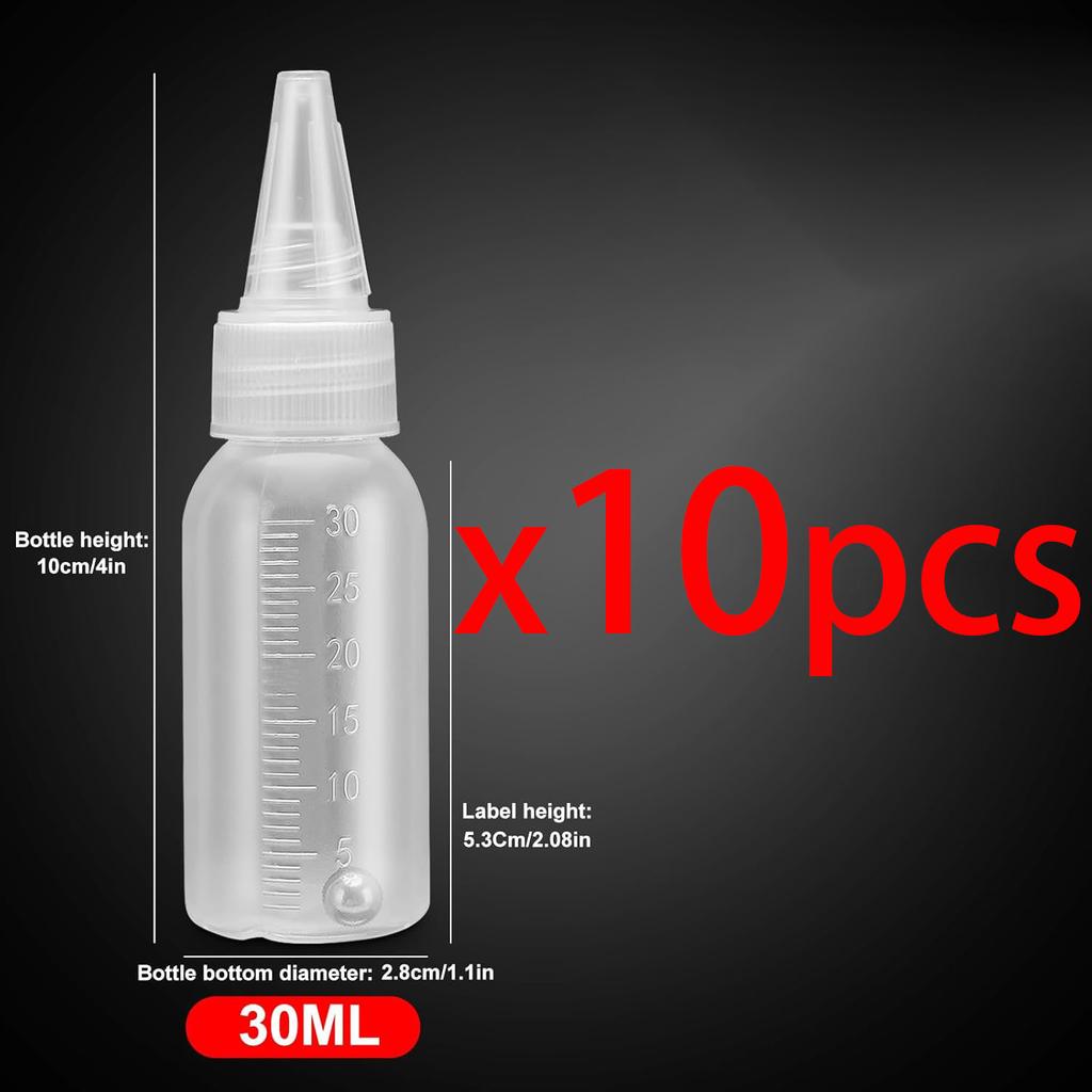 Paint Bottle,Airbrush Paint Bottles Jars Plastic Containers 1oz/30ml of Acrylic Storage Mixing with Ball Jar Bottle Mixer Empty