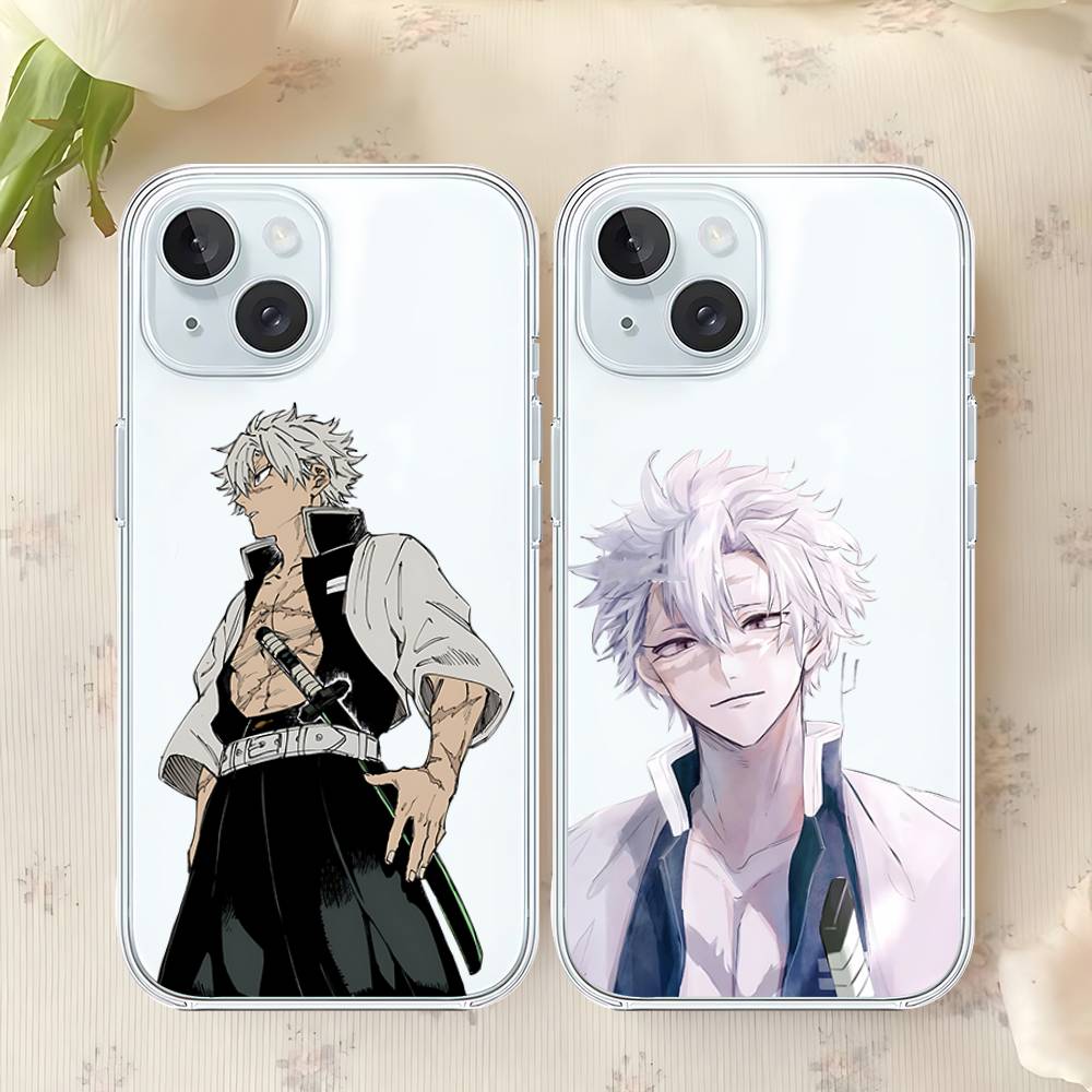 S-Shinas-zugawas S-Sanemi Phone Case For Iphone17 16 15 11 13 14 Pro Max 7 8 Plus X Xr Xs Max Se2020 12mini Transparent Cov