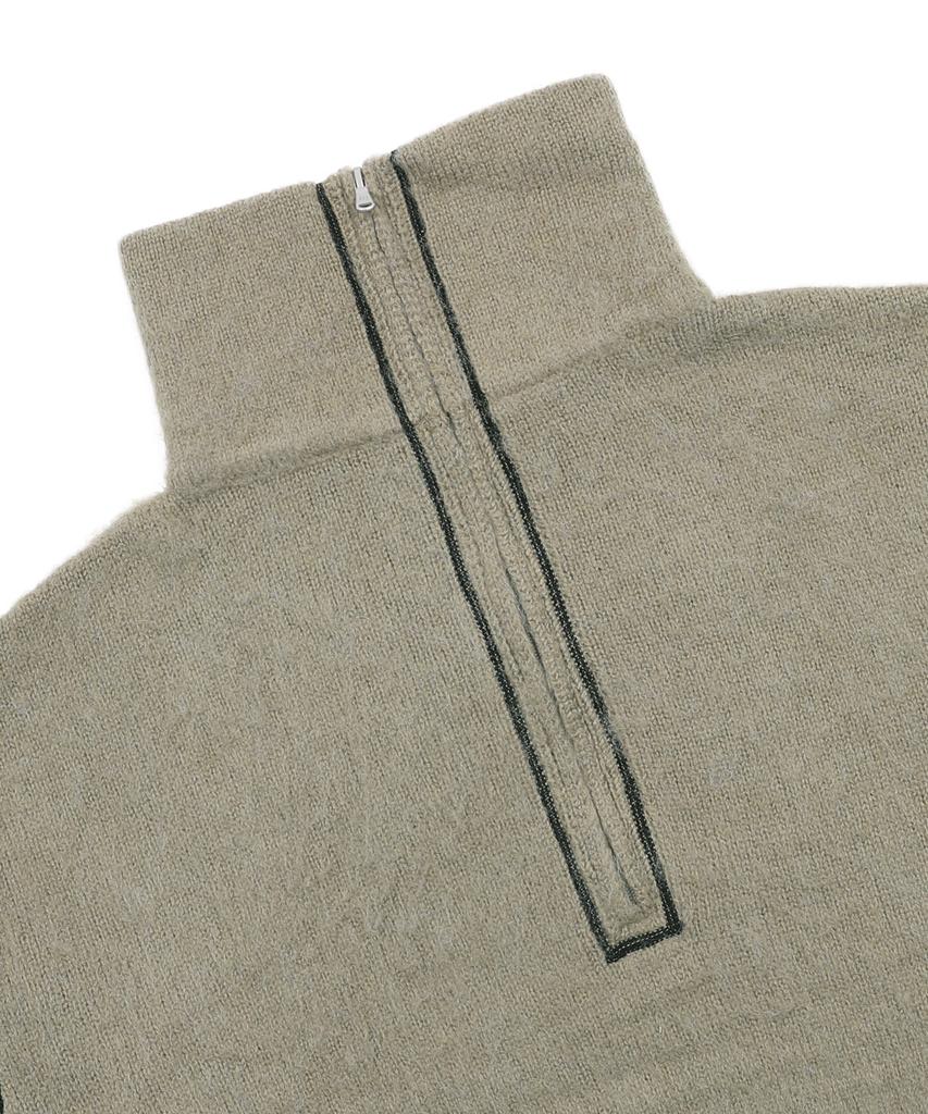 XTONZ Xtk176 Funnel Half Zip Knit (Mocha)