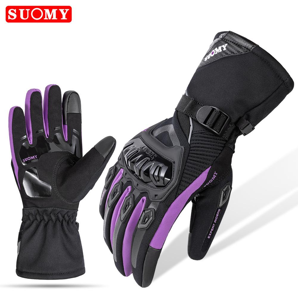 Cycling Gloves Can Touch Screen Waterproof and Warm Thickened Long Windshield Knight Equipment Windproof and Cold Proof