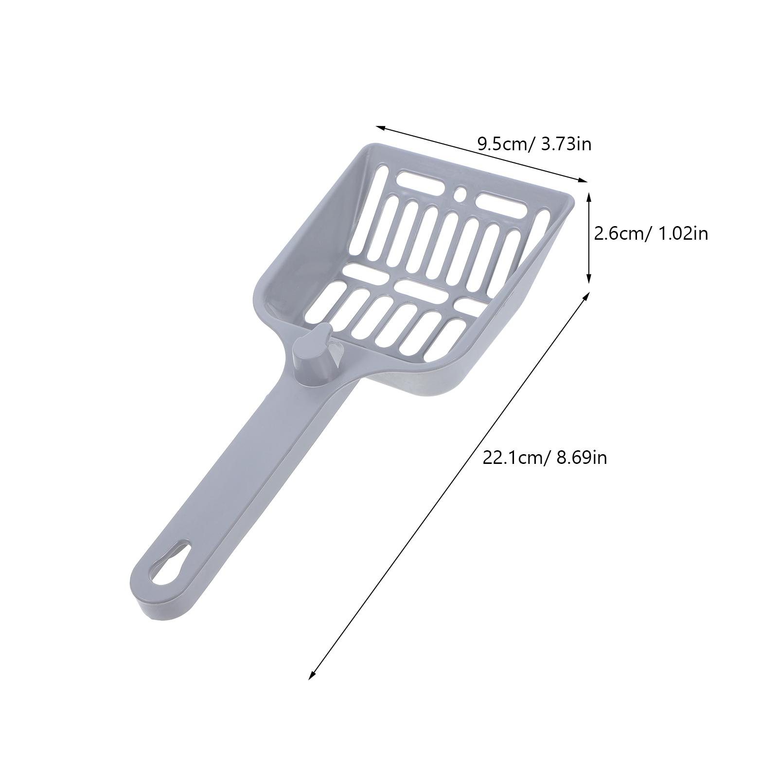 Cat Litter Scooper Oversized Mesh Scoop Heavy Duty Deep Shovel Ergonomic Handle Litter Cleaning Poop Scoop