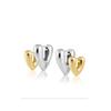 Accessible Luxury European and American Metal Women's Heart Shaped Cold Sex Style Ear Clip