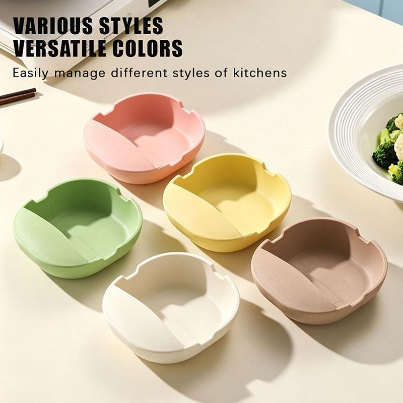 Spatula Holder Non Slip Heat Resistant Spoon Rest Ladle Rack Stable Snack Plate Cooking Utensil Storage Organizer Kit Sets