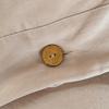 MUJI-Inspired Solid Color Cotton Button-Down Student Bedding Set - Japanese Style, Skin-Friendly, Four-Piece College Set