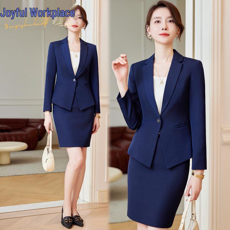 

Petite One-Button Women s Suit Set – Elegant Formal Workwear for Spring Office and Jewelry Professionals L