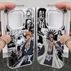 Phone Case Anime B-BLEACHS For iPhone 17 16e 16 15 14 13 12 11 mini Pro Max X XR XSMAX 8 7 Air Plus Transparent Soft Cover