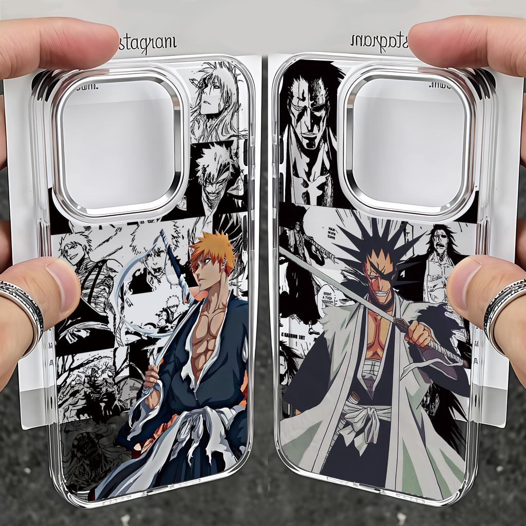 Phone Case Anime B-BLEACHS For iPhone 17 16e 16 15 14 13 12 11 mini Pro Max X XR XSMAX 8 7 Air Plus Transparent Soft Cover