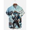 Hawaii Men's Shirt 3D Print Funny Cartoon Animal Short-sleeved Tops Summer Casual Men's Clothes Street fashion shirt for boys