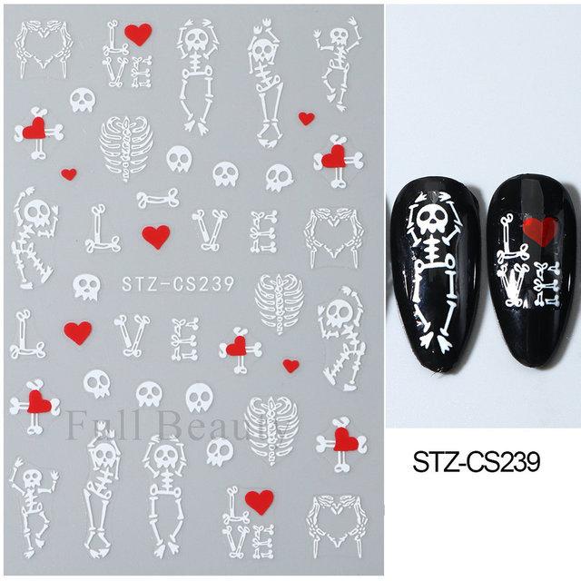 Nail Sticker Wine Red Bow Tie Line Feather Nail Enhancement Back Glue Nail Jewelry Nail