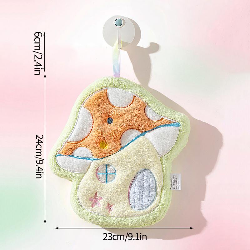 Cute Hand Towel Cartoon Wipe Handkerchief Rag  Vegetable Shape  Towels for Kitchen Bathroom KidsHanging Towel Soft Dish Cloth