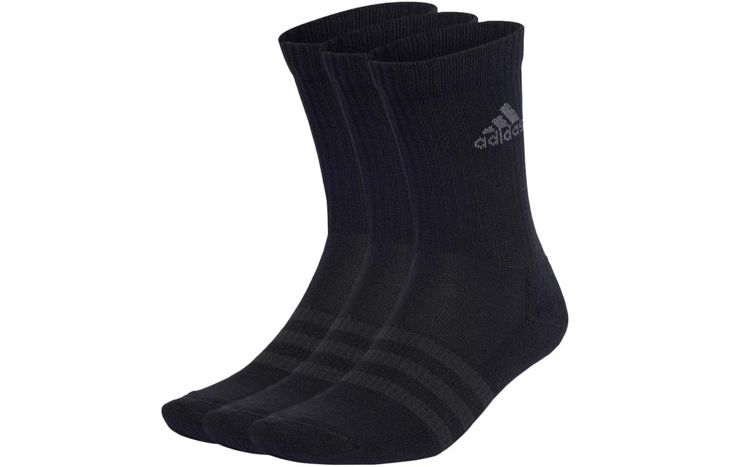 adidas Crew Socks Unisex 3 Pack Black/Dark Gray IA3950