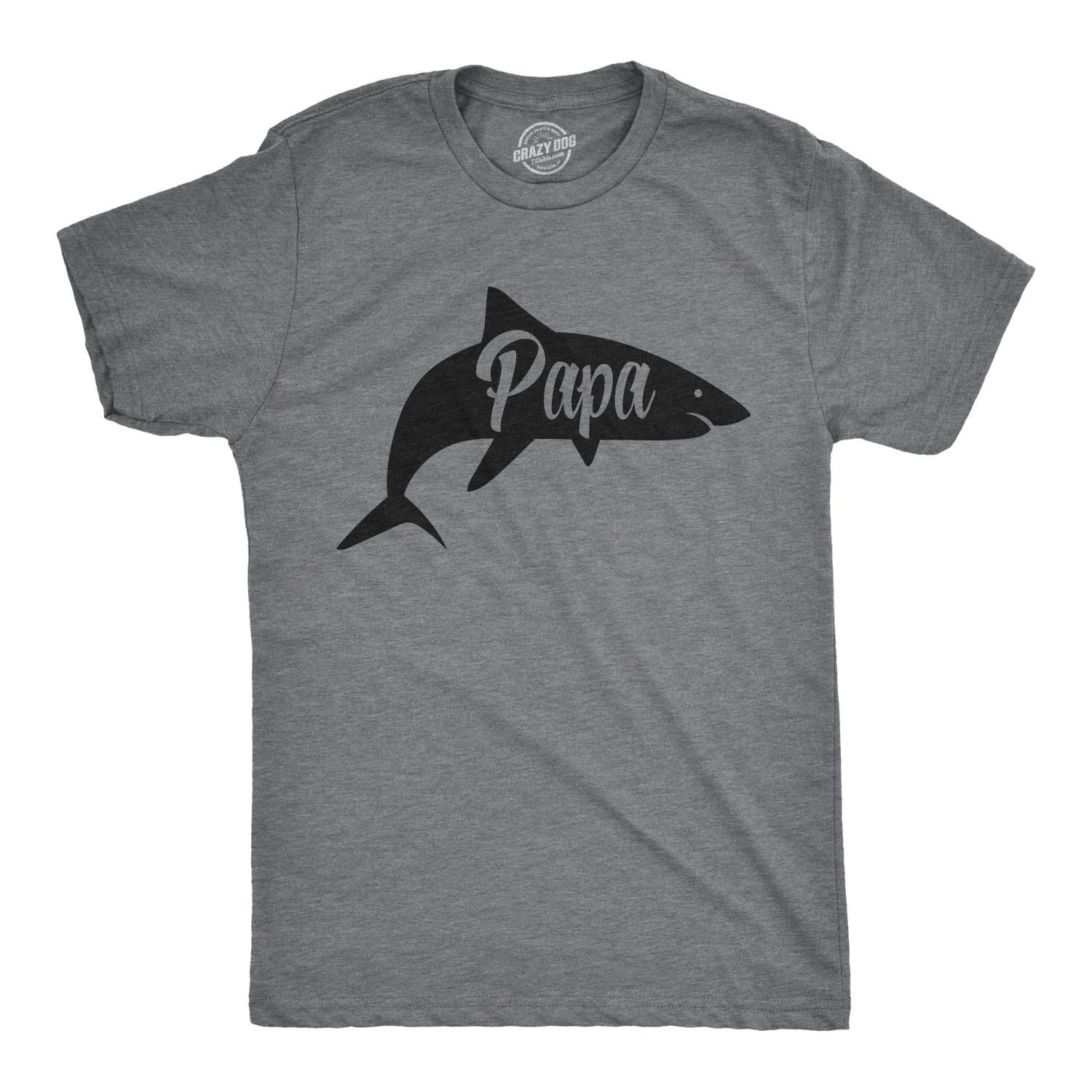 Mens Papa Shark T Shirt Funny  Song Do Do Do Tee M