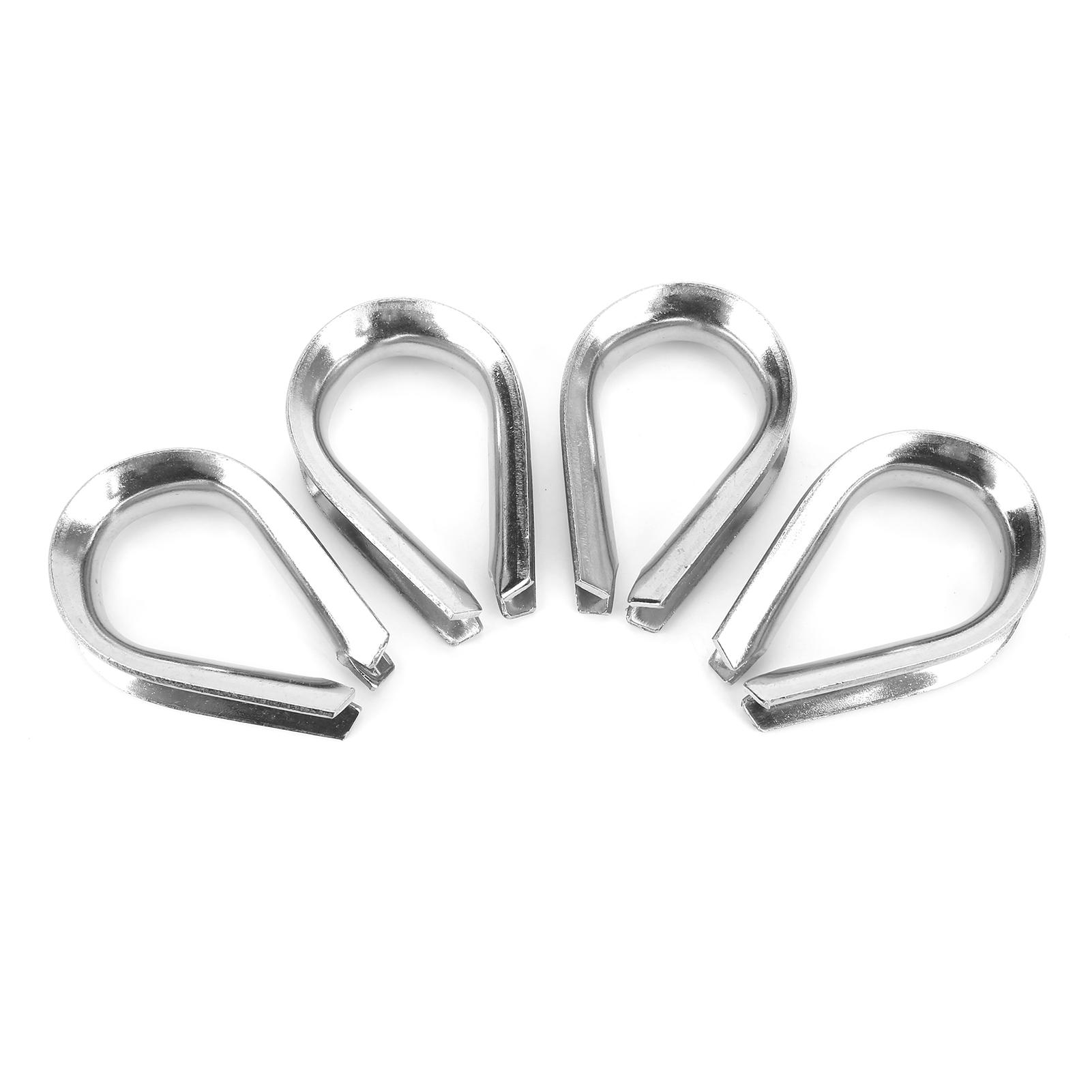 

4 шт. 12 мм M12 нержавеющая сталь трос кабельные коуши для троса диаметром 12 дюймов