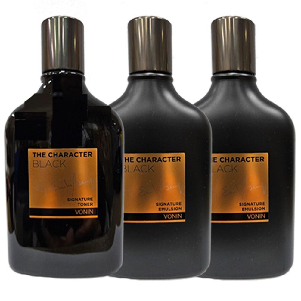 Bonin The Character Black Signature 3-Piece Set: Toner 140ml (1 Pcs) + Emulsion 140ml (2 Pcs)