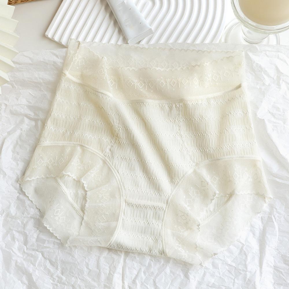 Hollow Out Lace Flower Briefs Ultra-thin Panties for Women Elastic Lace Mesh Panties  Lady