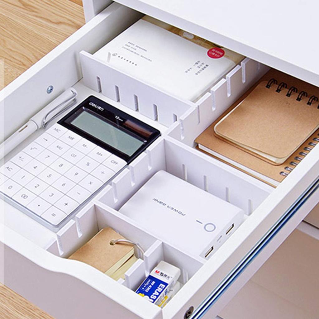 Astro Set of 32 x 7cm Cuttable for Drawer Storage and Dividers, 8, Approx. (5mm Thick), White, Organization, 711-12