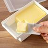 Caixa de Armazenamento de Queijo Manteiga Caixa Cortadora de Manteiga Com Tampa e Faca Porta-Manteiga de Bancada Para Geladeira Cozinha