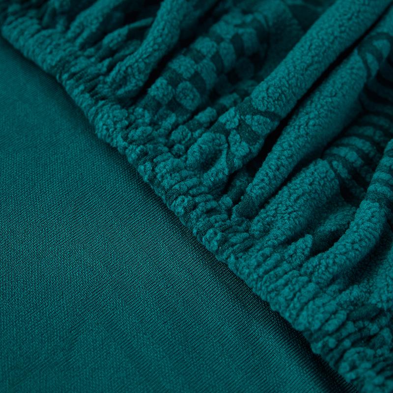 Plush Sofa Cushion Cover For Normal Sofa L Shape Sofa Chaselong Slipcovers Stretch Jacquard Flower Home Decoration