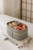 1 Set Bento Box Heat Resistant Leakproof Plastic Sushi Dessert Food Storage Box