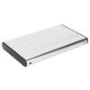 HDD Enclosure Plug Play 3TB USB2.0 SSD Hard Disk Box for OS X Laptops External Data Storage Argent  (Not Inclube Hard