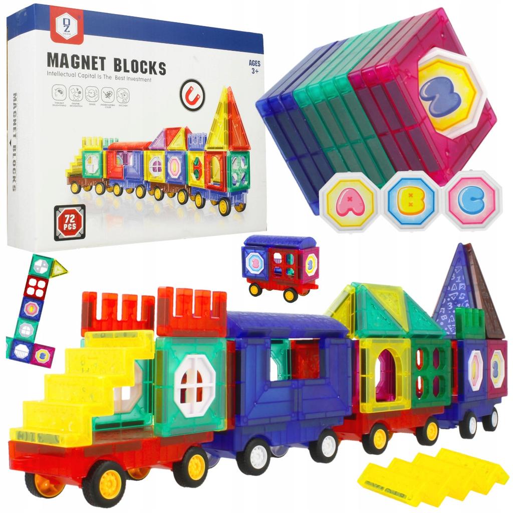 [PACK] Magnetic Blocks 72 pcs Car House U858