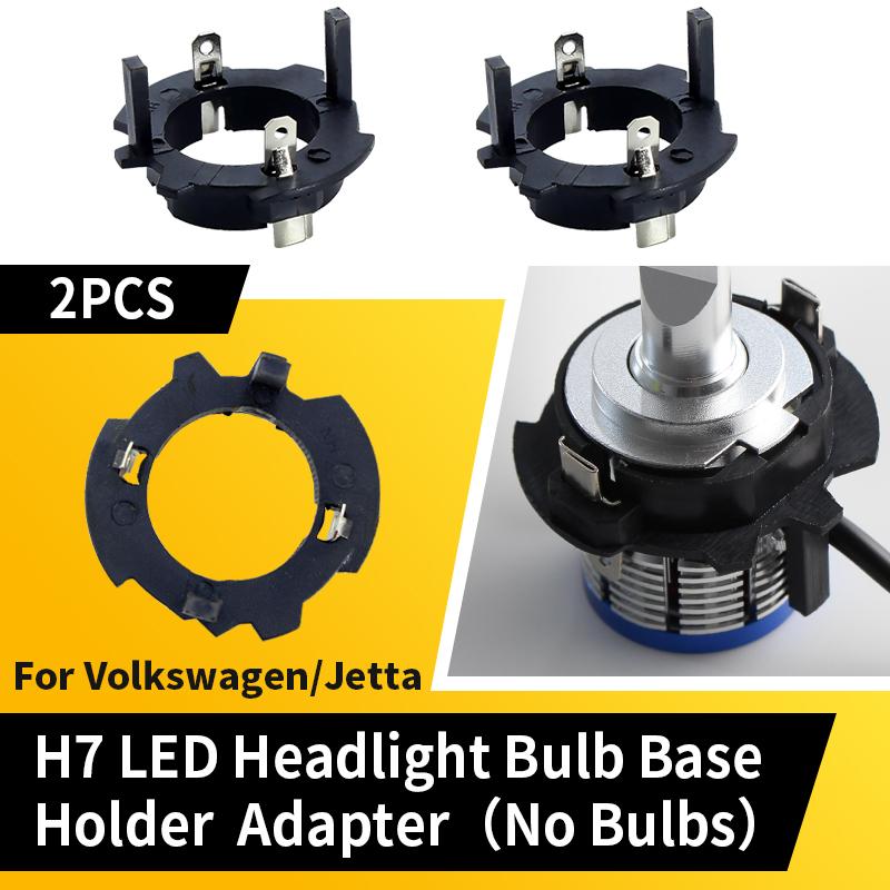 2PCS H7 LED Headlight Holders For Volkswagen MK5 GTI Golf Jetta Type A/ Golf 5 Jetta MK5 H7 Base H7 Bulb Socket Car Accessories