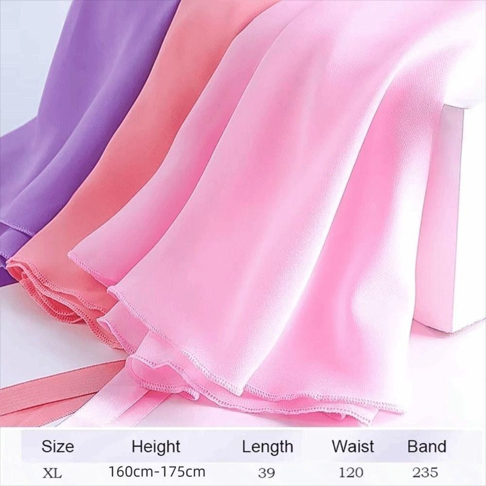 New Lace-up Ballet Skirts Chiffon Solid Color Leotards Skirt Dance Skirts Women