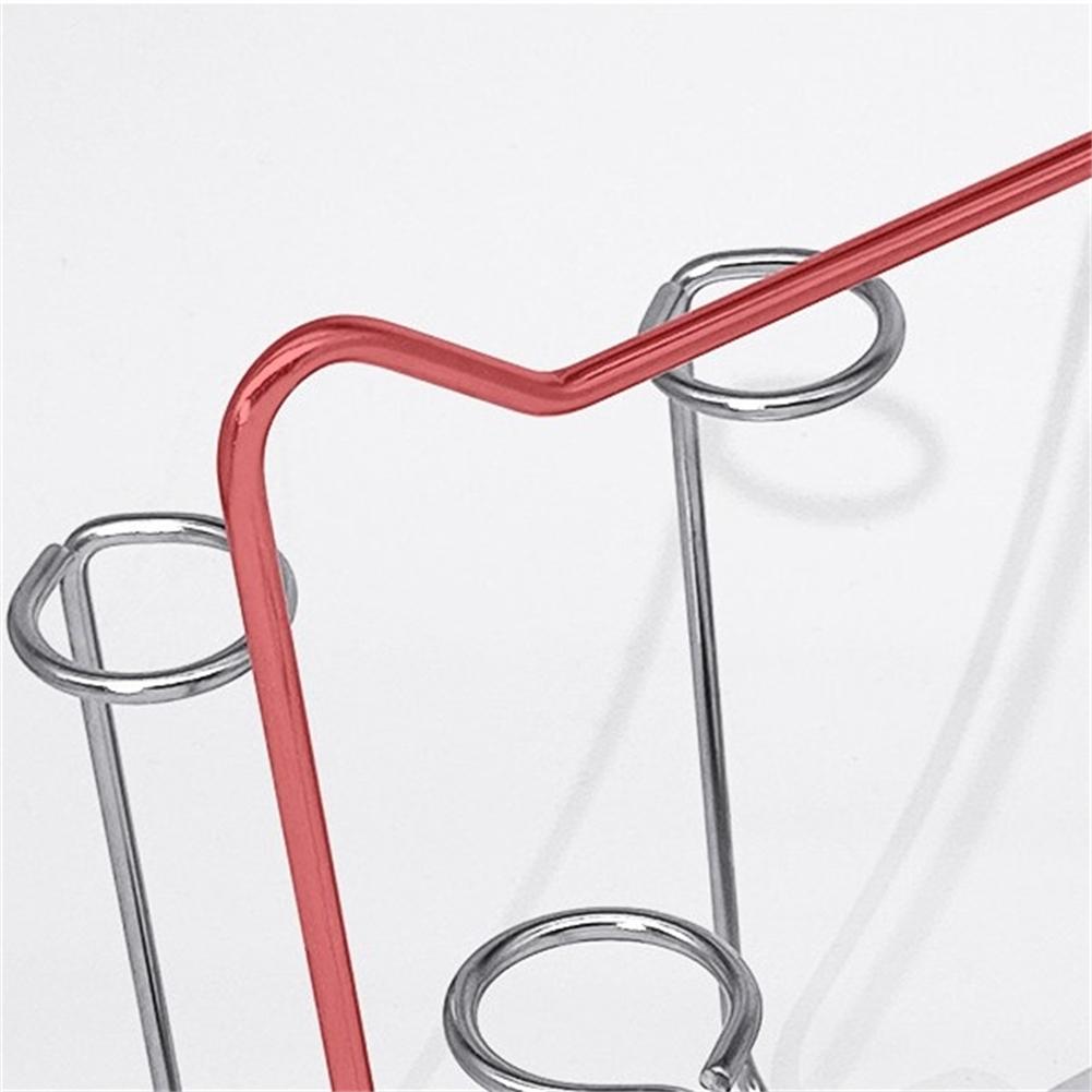 Desktop Organizer Coffee Mug Holder Kitchen Organization Compact Structure Curved Support Rod Effective Drainage System