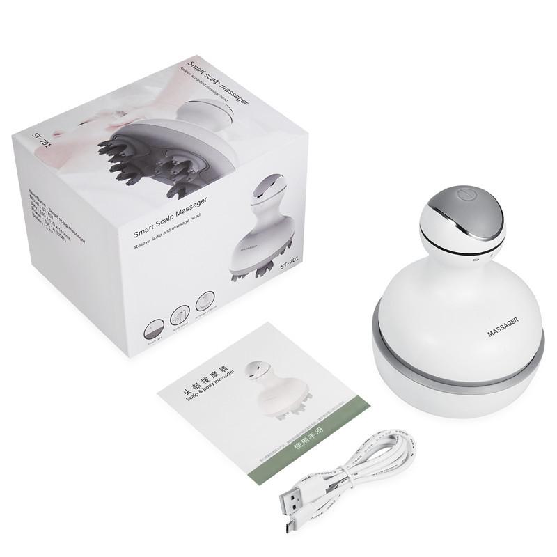 Intelligent Charging Electric Head Massager with Vibration Function Mini Portable Head Massage Instrument