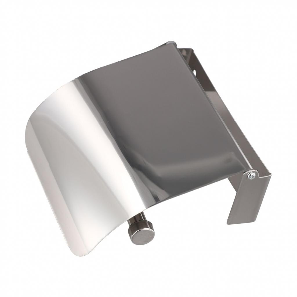 Cloakroom Toilet Wall Mounted Tissue Roll Holder Silver