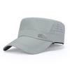 Men'S And Women'S Outdoor Jungle Adventure Solid Color Simple Military Hat Quick-Drying Hat Mountaineering Breathable Flat Top Hat Mountain Logo Hat