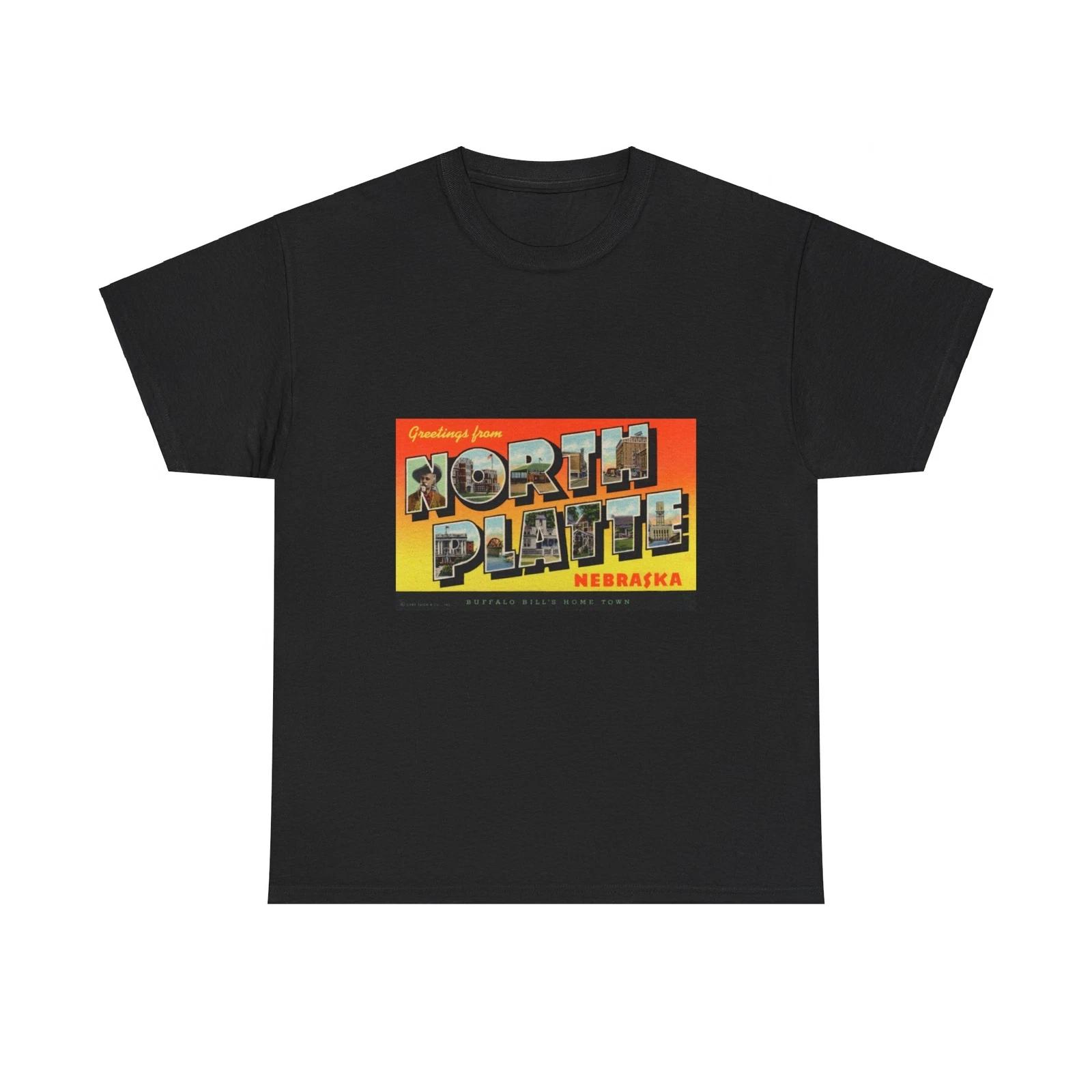 

Greetings from North Platte Nebraska (Greeting Postcards) T shirt S
