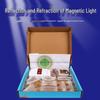 Magnetic Optical Experiment Set with Parallel Laser, Concave & Convex Lenses for Junior High Physics