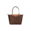 Le Pliage Solid Logo Snap Zipper Foldable Nylon Canvas Dumpling Bag Tote Shoulder Bag Women Bags Ebony 2605089P81