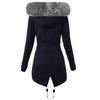 European Size Women's Mid-length Hooded Cotton Parka Coat - Winter Warmth