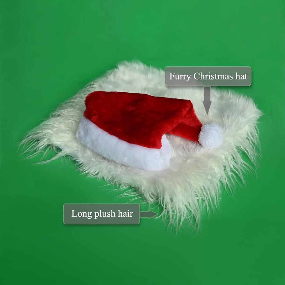 1PC Cute Christmas Dog Hat with Lion's Mane Cosplay Santa Claus Costumes Realistic Lion Wig for Pet Dog with Ear Pet Accessories