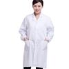Unisex Long-Sleeved White Lab Coat Work Uniform