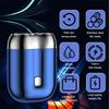 Portable Double-Headed Mini Magnetic Rechargeable Electric Shaver for Men Compact Travel-Friendly Grooming Tool USB Portable men