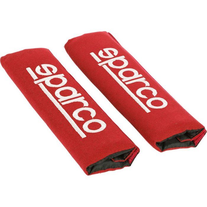 

Sparco Belt Holster Set of 2 Universal Red Seat Belt Pads for Car Spc1204