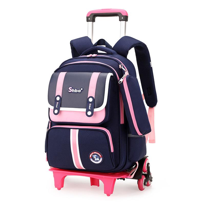 Neuer Kinder-Hebel-Schulranzen für Frauen Große Kapazität Britischer Stil Mode Trendiger Rucksack für Grundschüler