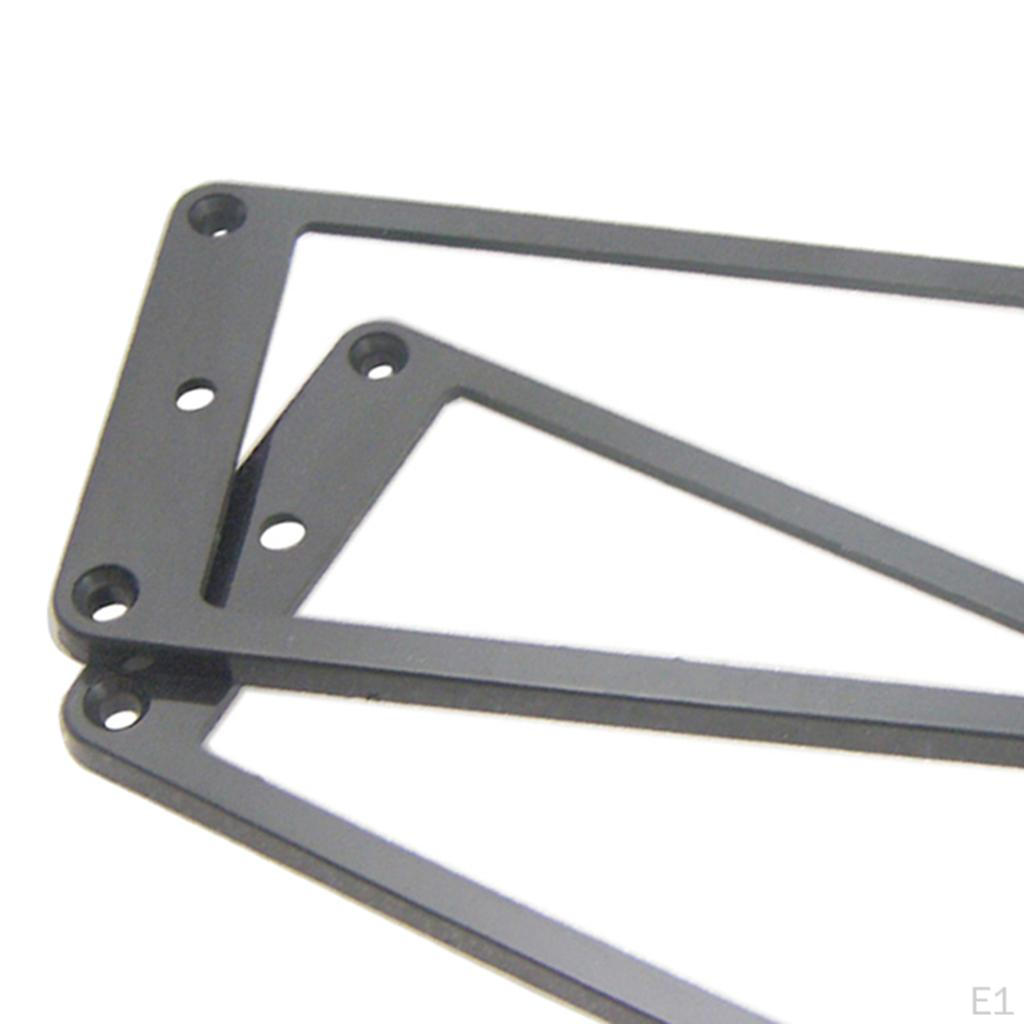 2pcs Plastic Flat Pickup Mounting Ring Frames for Electric Guitar