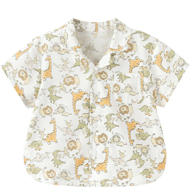 Balabala Baby Boys Casual Short Sleeve Printed Shirt 80