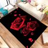 Rose Petals Crystal Velvet Office chair mat Area Rug - Non-Slip, Floor Mat, Office Desk Chair Rugs,Christmas Gift-1106243