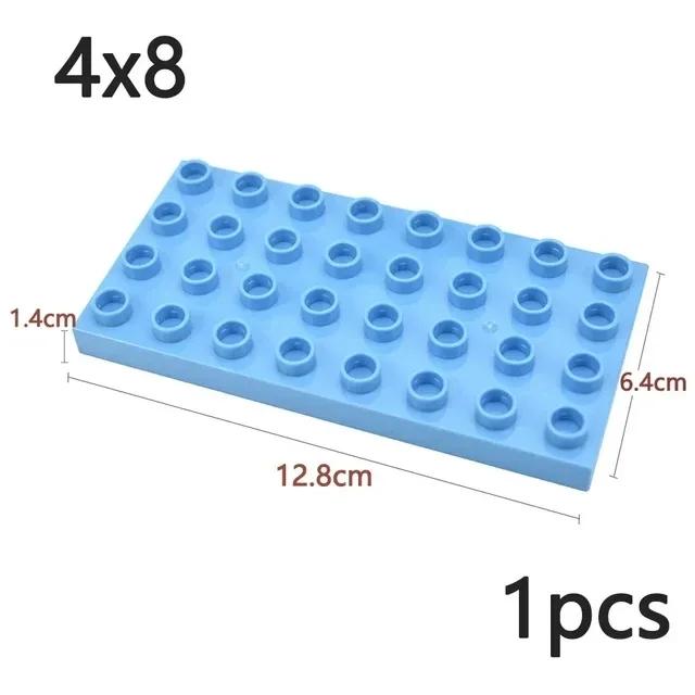 Duploes Velká velikost Základní deska Více velikostí 16x16 8x8 4x4 Cihly Montážní desky Velké částice Figurky Stavební bloky Dětské hračky