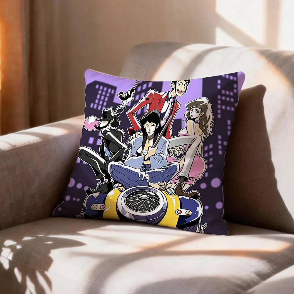 COOL LLupin the Third Pillow Case Pattern Printed Pillowcase For Living Room Sofa Cushion Cover